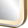 Crofton Lighted Brass Vanity Mirror thumbnail 8