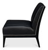 Agave Slipper Chair,Distilled Lthr, Blk thumbnail 8