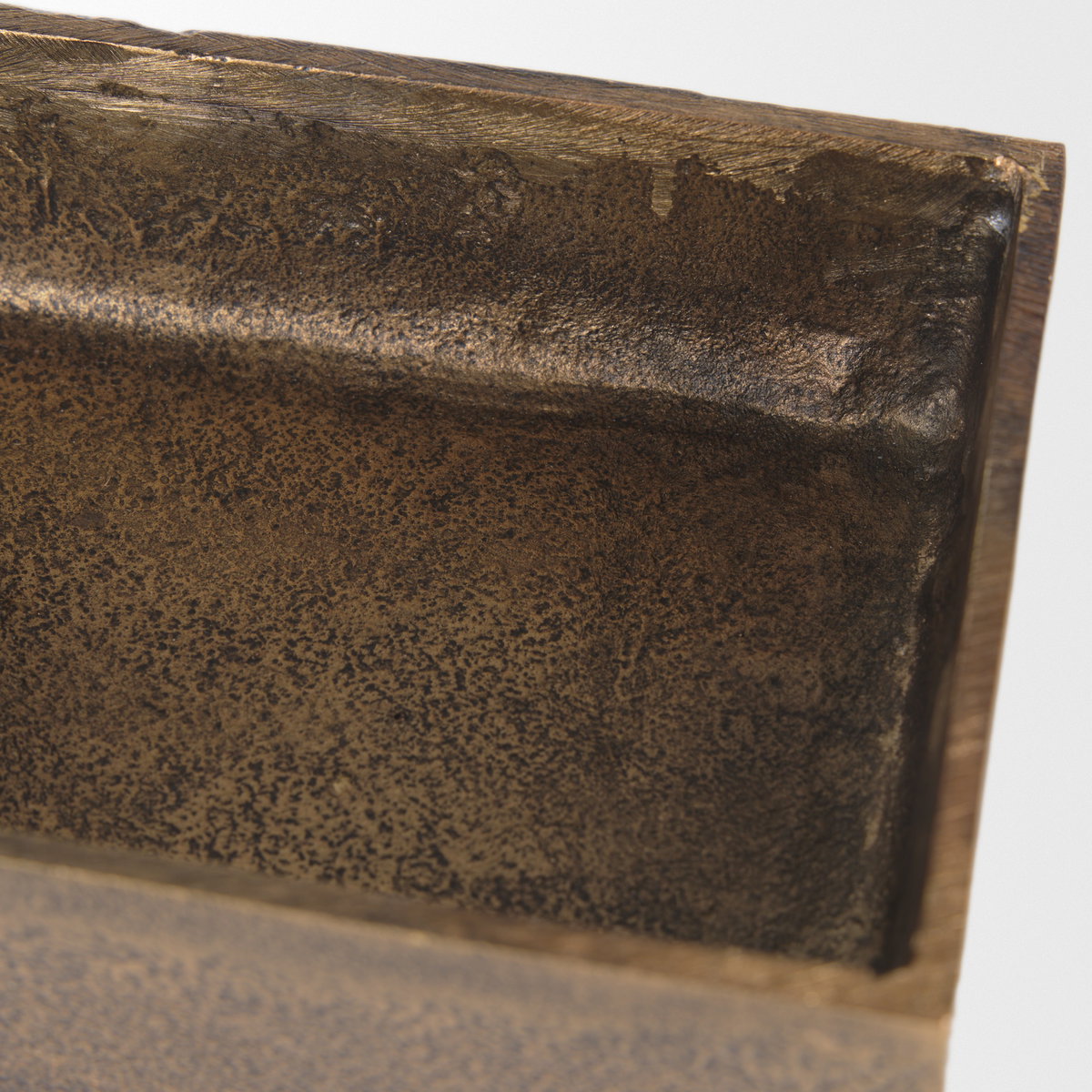 Porschia Small Antiqued Gold Metal Decorative Box, Boxe by Mercana, 7.87" length x 4" width x 2.75" height View 12