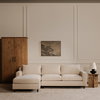 Hutton Left Sectional Beige, Sectional Sofa by Moe's Home, 100" width x 36.2" height x 29.8" depth thumbnail 10