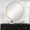 Aneta Large Gold Round Mirror, by Uttermost, 5' width x 5' height x 0.67" depth thumbnail 6