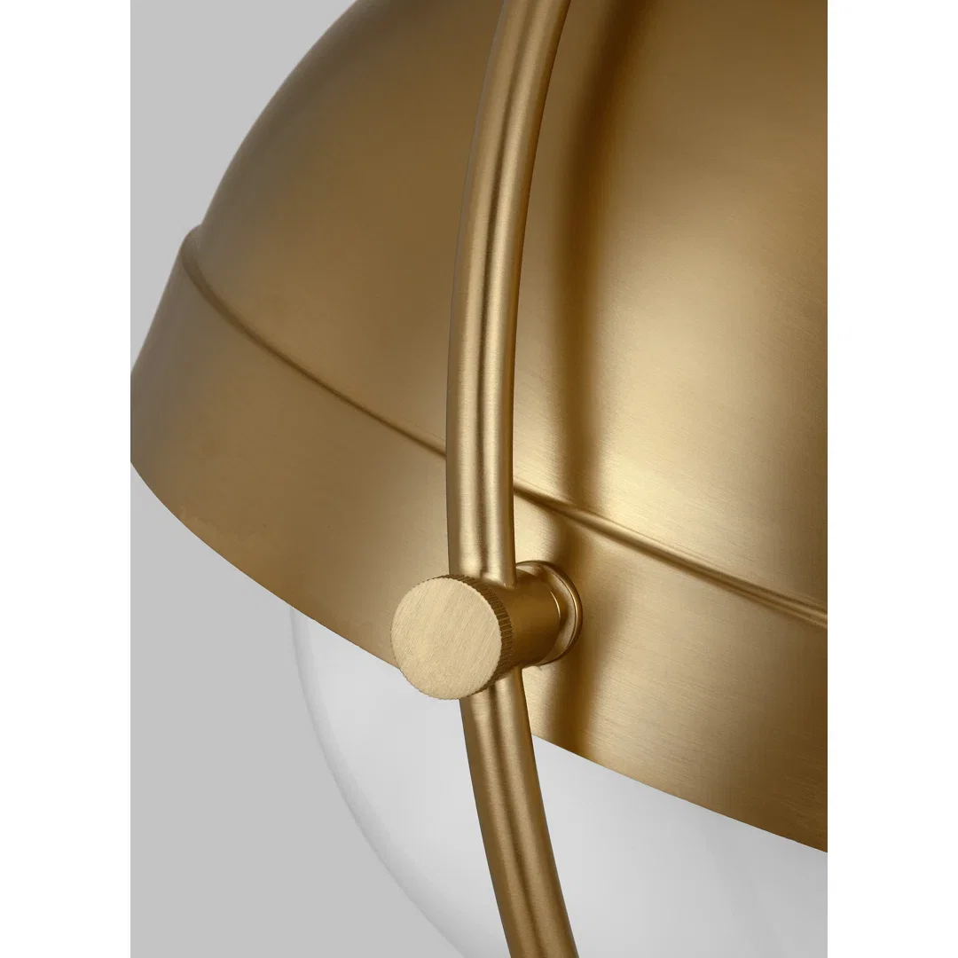 Bacall 1 - Light Sphere Globe Pendant, by Visual Comfort, 15.5" width x 16.75" height x 15.5" depth View 5