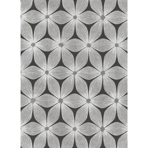 Everlasting Black & Silver Wallpaper