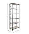 Baldwin Industrial Etagere, Shelving & Bookcase by Uttermost, 31" width x 87" height x 16" depth thumbnail 3