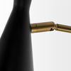 Tremont I 23'L x 5.25'W x 17.5'H Black/Gold Metal Conical Shade Wall Sconce thumbnail 3