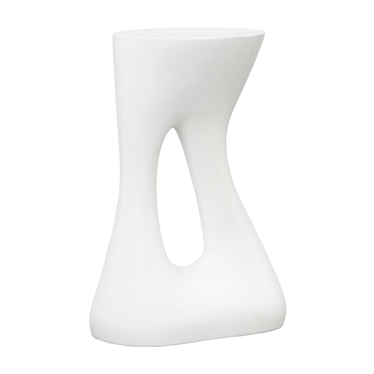 Carolina  Side Table White, Side & End Table by Dovetail, 14.31" width x 22" height x 11" depth View 1