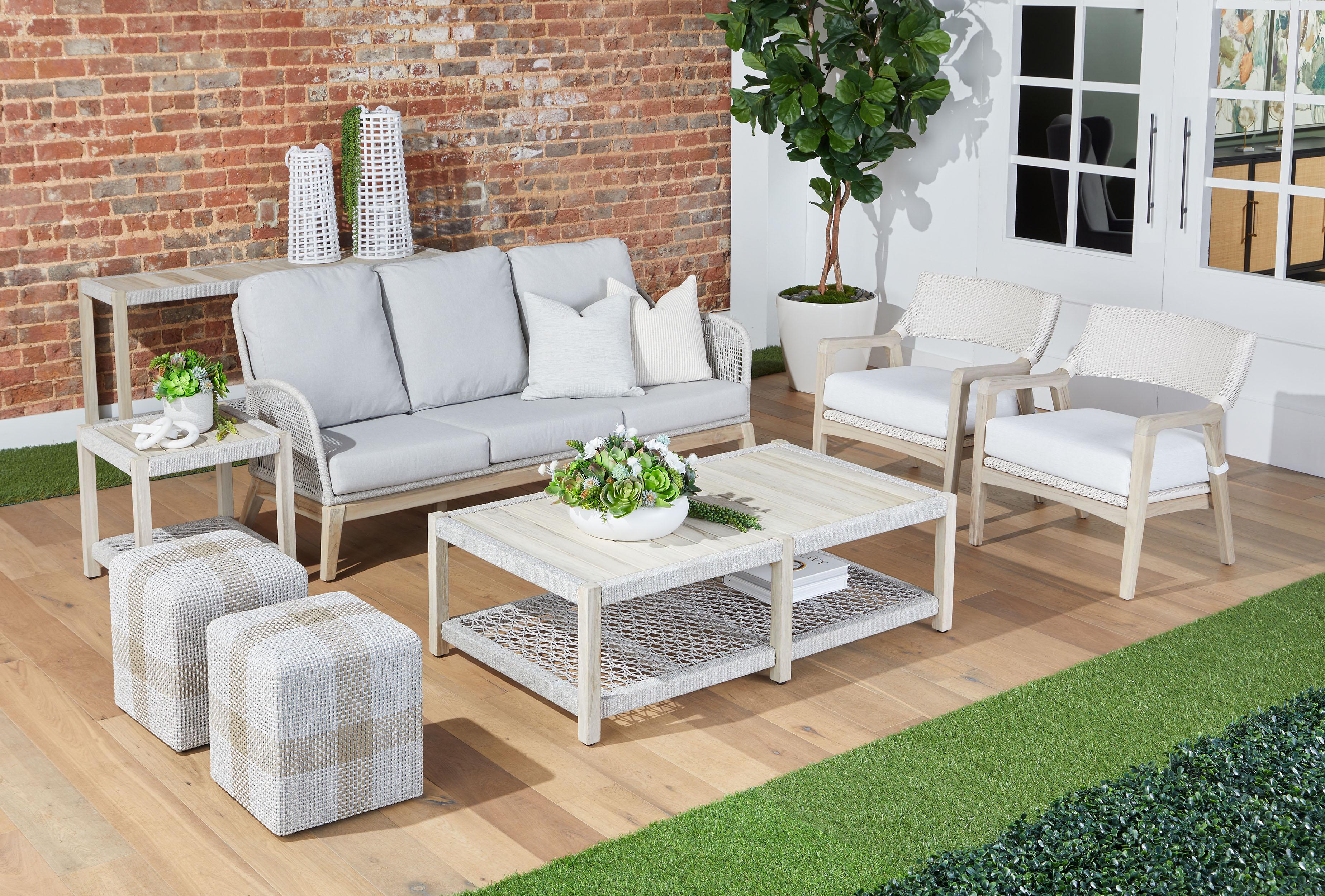 Wrap Outdoor Console Table, by Essentials for Living, 63.25" width x 30" height x 17.5" depth View 13