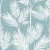 King Palm Silhouette Blue Wallpaper thumbnail 0