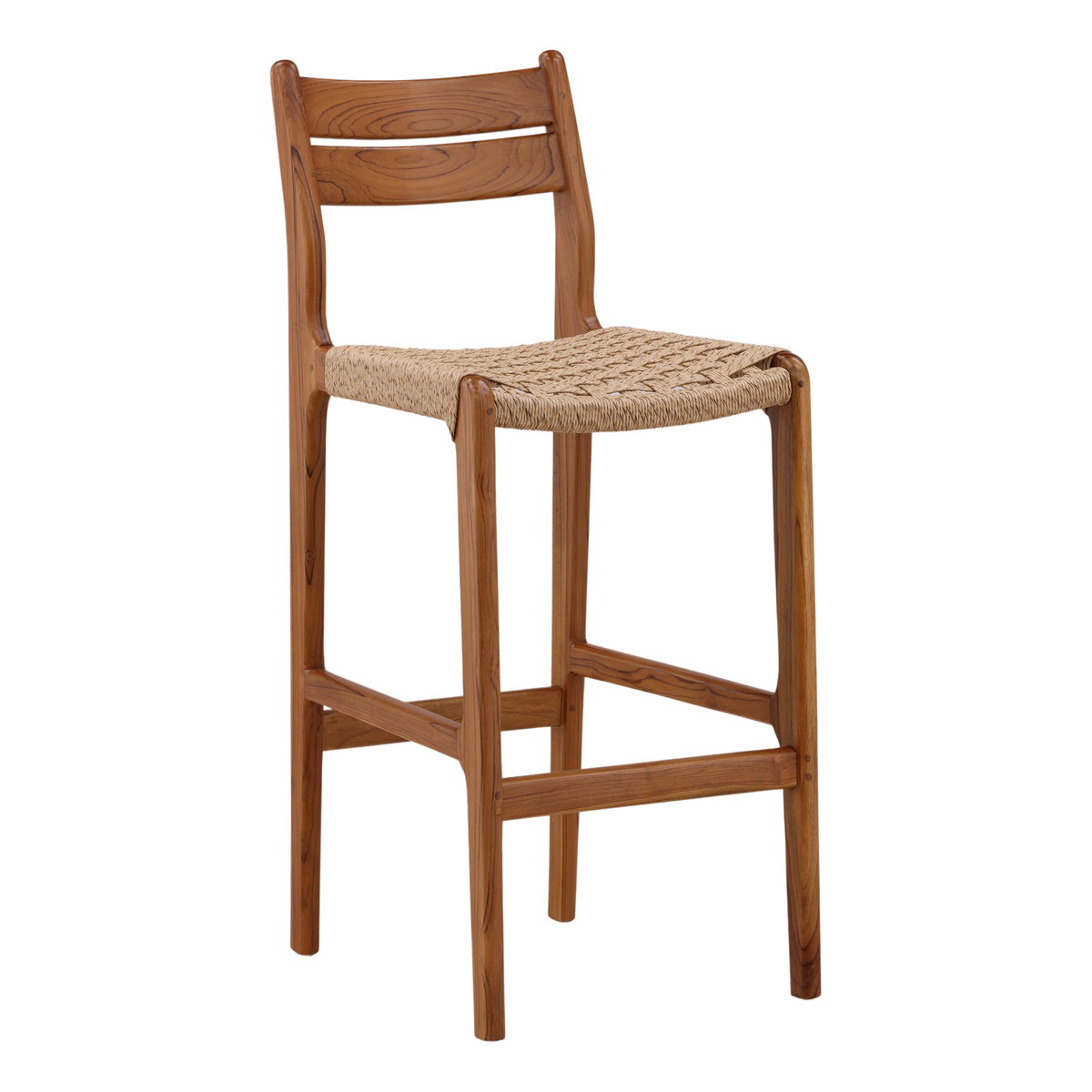 Connelly Outdoor Bar Stool Natural, Counter & Bar Stool by Dovetail, 18.1" width x 43.5" height x 22.44" depth View 1