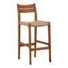 Connelly Outdoor Bar Stool Natural, Counter & Bar Stool by Dovetail, 18.1" width x 43.5" height x 22.44" depth thumbnail 1