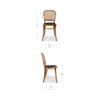 Bedford Dining Chair Light Brown - Set Of Two, by Moe's Home, 16" width x 34" height x 16" depth thumbnail 9