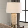 Aubrey Travertine Table Lamp, by Uttermost, 16" width x 24.5" height x 16" depth thumbnail 2