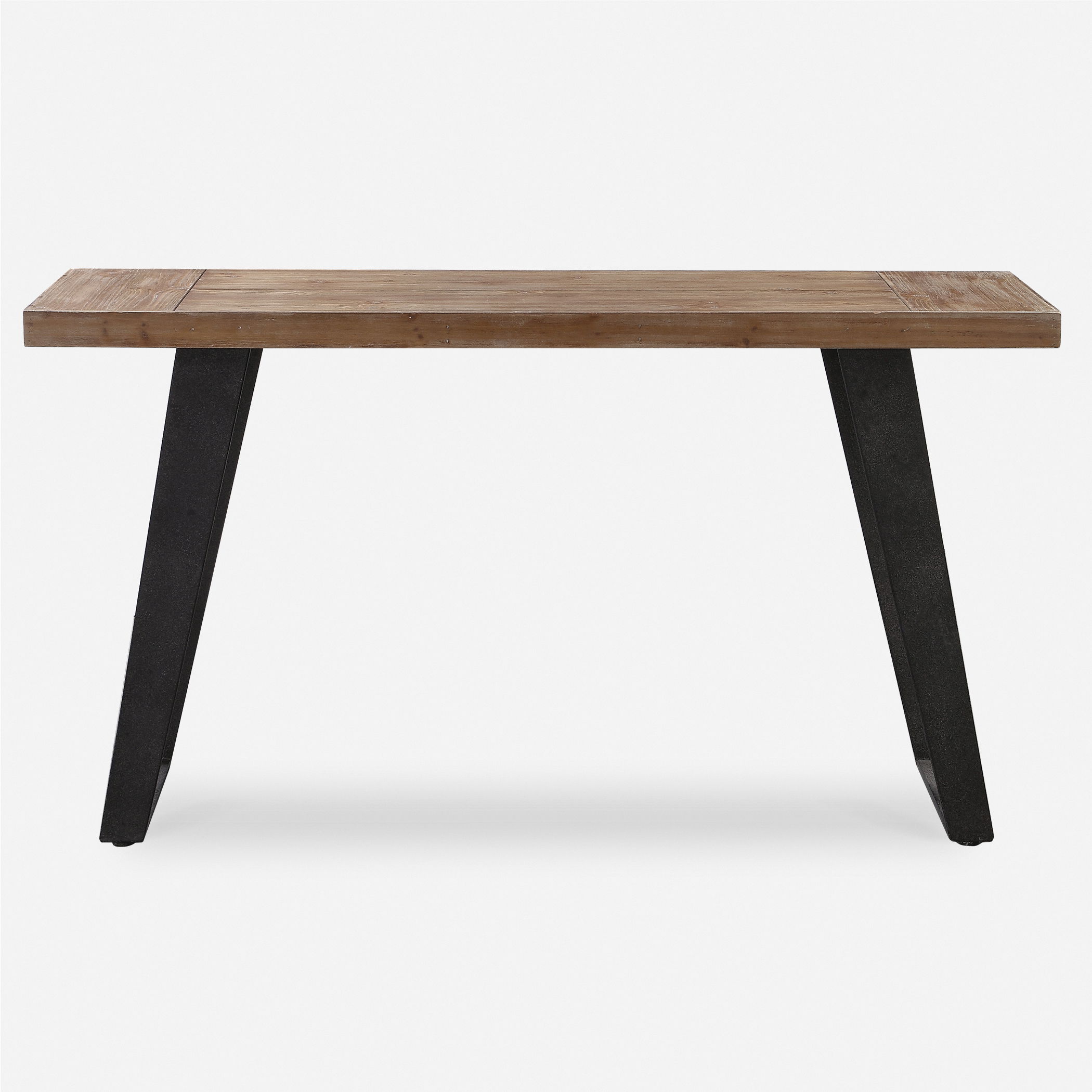 Freddy Weathered Console Table, Furniture by Uttermost, 55" width x 30" height x 15.75" depth View 1