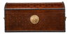 Baron's Leather Box  Oxblood, by Sarreid, 8" length x 1'8" width x 9" height thumbnail 4