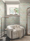 Garden White & Multicolor Terrace Wallpaper thumbnail 1