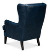 Elite Wing Lounge Chair, Chateau Blue, Seating by Sarreid, 28" length x 36" width x 40" height thumbnail 11