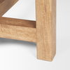 Suke 84'L x 42'W Rectangular Trestle Dining Table | Natural Wood | Seats 8, by Mercana, 84" length x 42" width x 30" height thumbnail 10