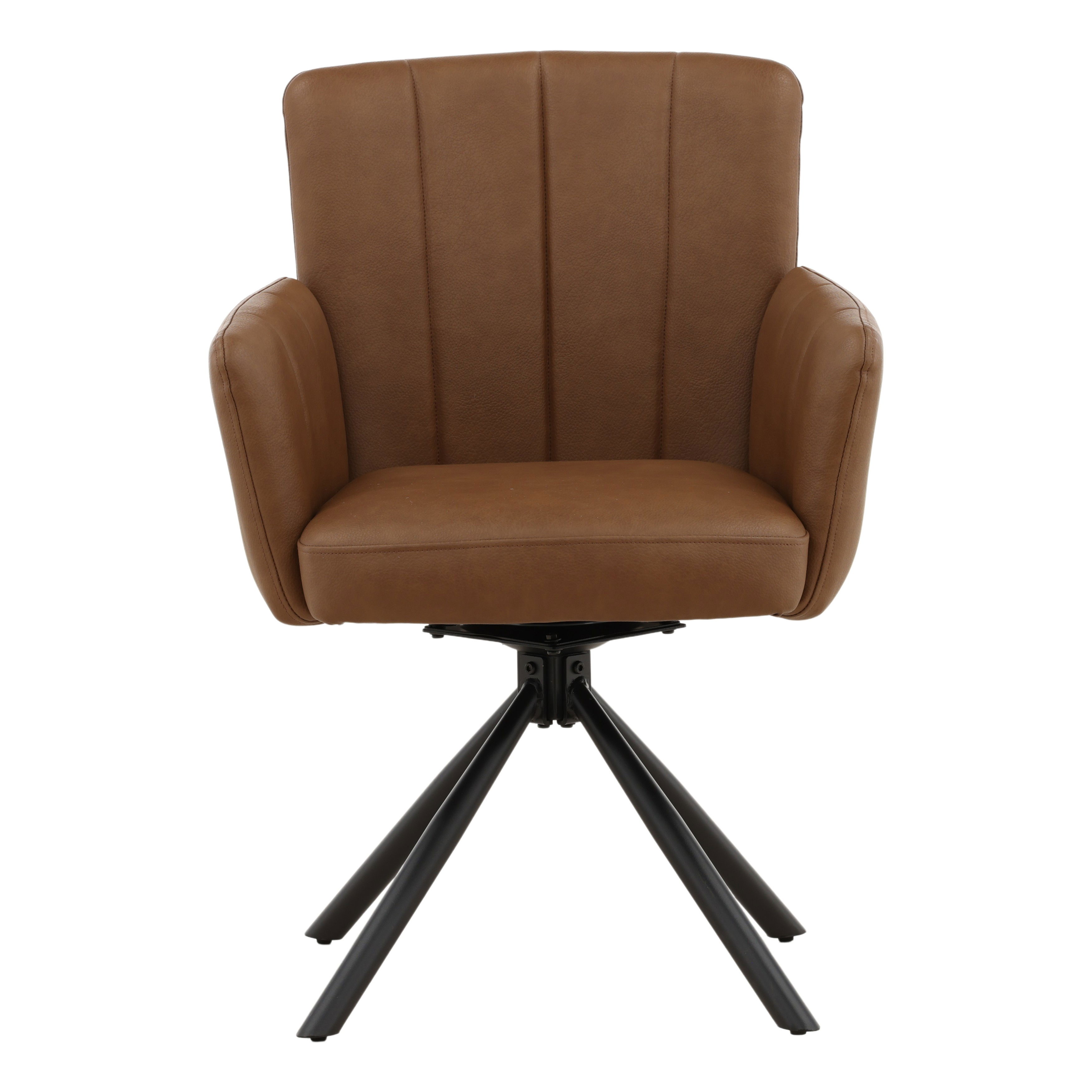 Stefano Dining Chair Set of 2 Cognac large image 