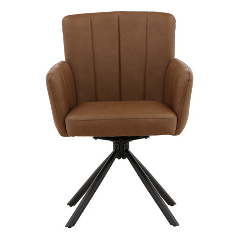 Stefano Dining Chair Set of 2 Cognac
