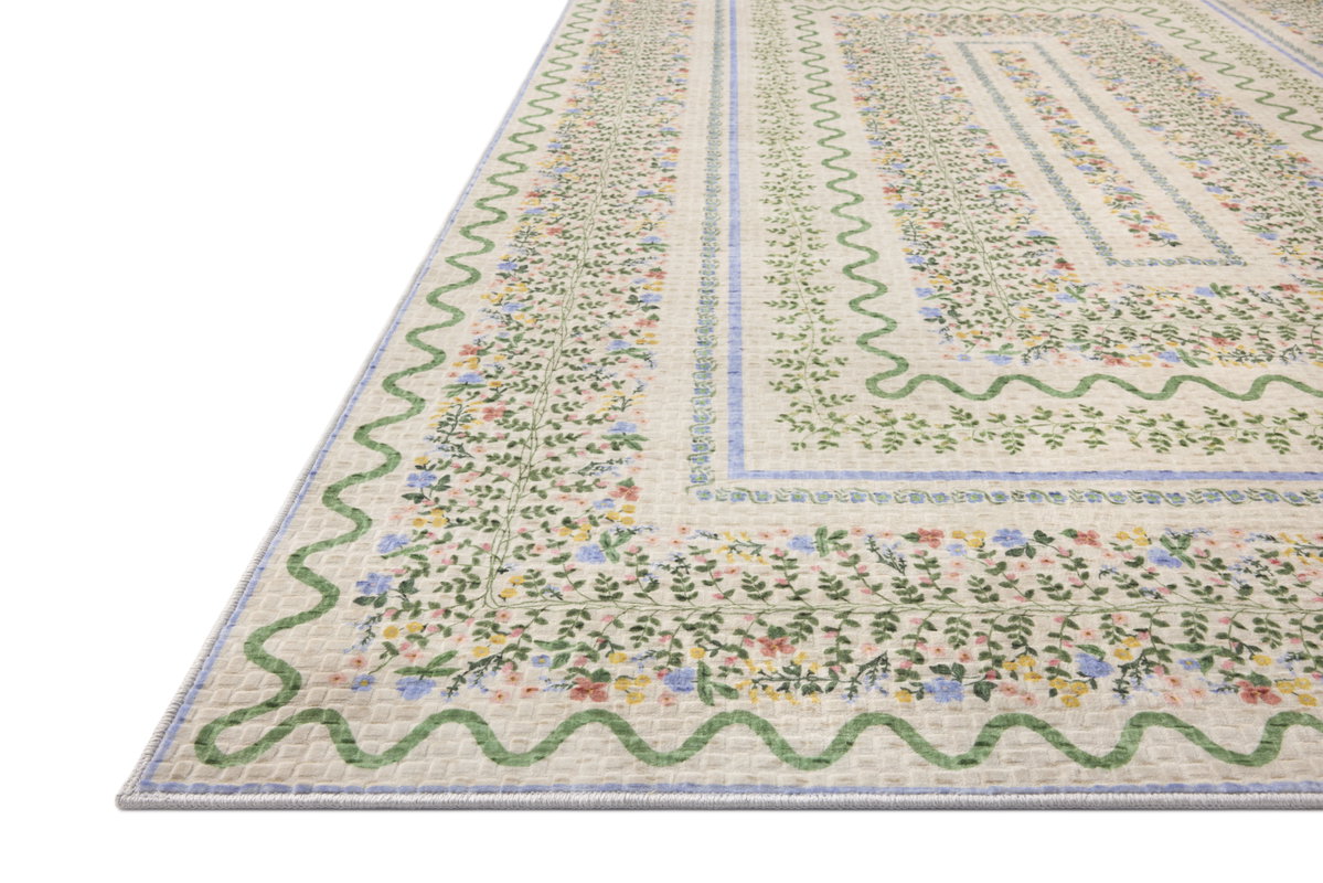Rifle Paper Co. x Loloi Orchard Rug, 1'6" length x 1'6" width View 5