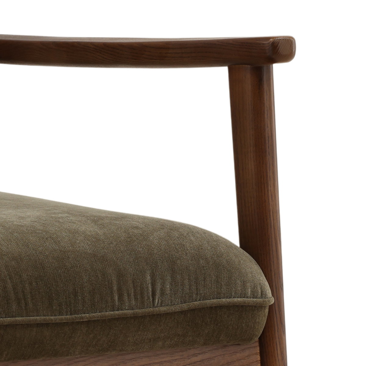Talesa Occasional Chair Olive, Accent Chair by Dovetail, 28.25" width x 32.25" height x 33.25" depth View 6