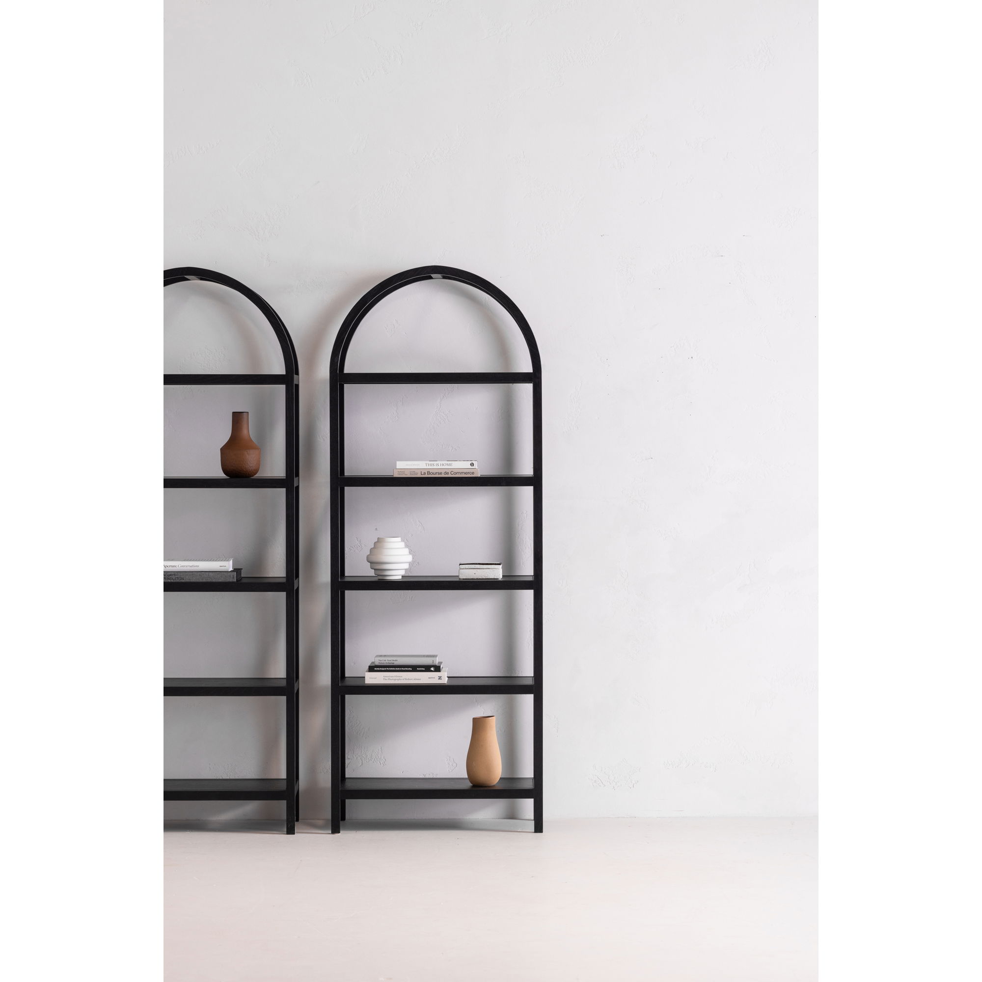 Eero Bookcase Black, Shelving & Bookcase by Moe's Home, 30" width x 80" height x 16" depth View 5