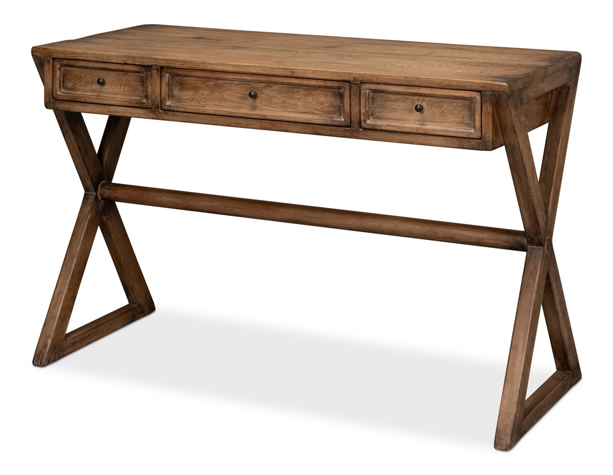 Kitchen Desk  Brown, by Sarreid, 1'10" length x 4'3" width x 2'8" height View 1