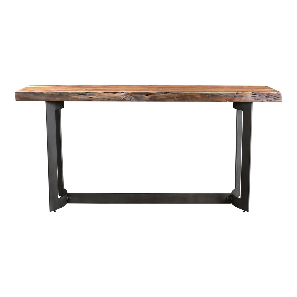 Bent Console Table Brown, by Moe's Home, 68" width x 32" height x 16" depth View 1