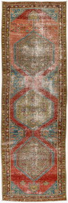 Antique One of a Kind Handmade Rug, by Surya, 9'9" length x 3'2" width thumbnail