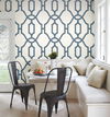 Magnolia Home Woven Trellis Blue & White Peel & Stick Wallpaper thumbnail 2