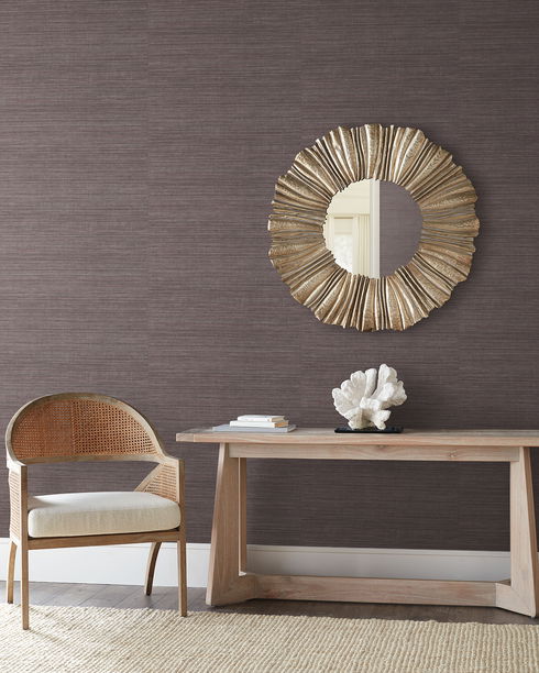 Tasar Silk Purple Wallpaper