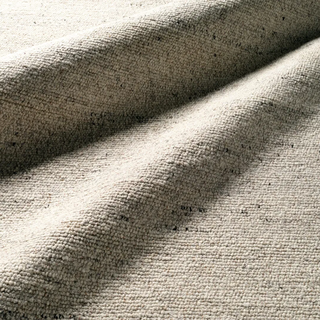 Jaipur Living Burch NVA01 Handmade Solid Cream and Light Gray Area Rug (6'x9') large image 