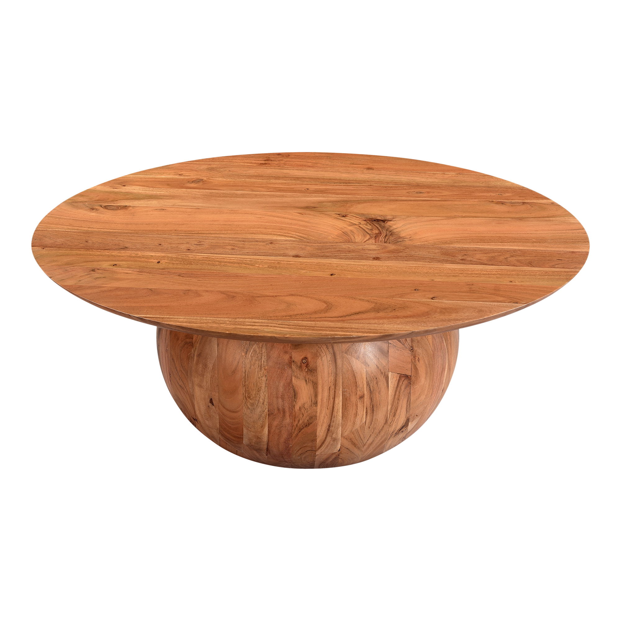 Bradbury Coffee Table Natural, by Moe's Home, 35.5" width x 14" height x 35.5" depth View 2