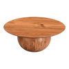 Bradbury Coffee Table Natural, by Moe's Home, 35.5" width x 14" height x 35.5" depth thumbnail 2