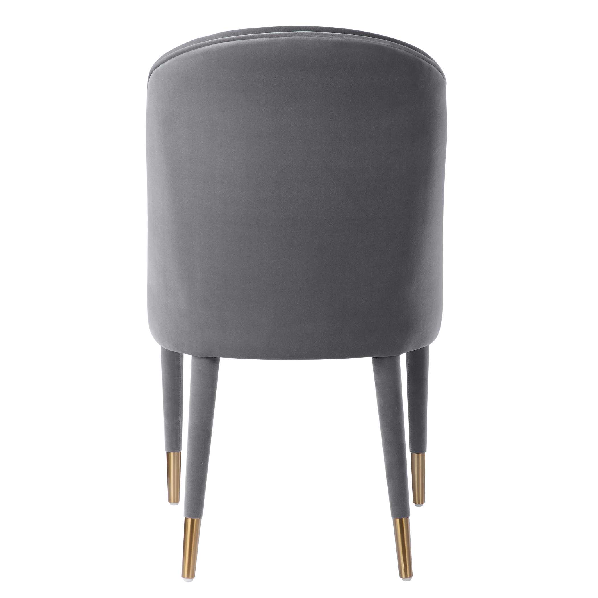 Brie Armless Chair Gray Set Of 2 large image 