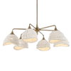 Biddeford 6 Light White Beaded Pendant, by Uttermost, 36" width x 11" height x 36" diameter thumbnail 6