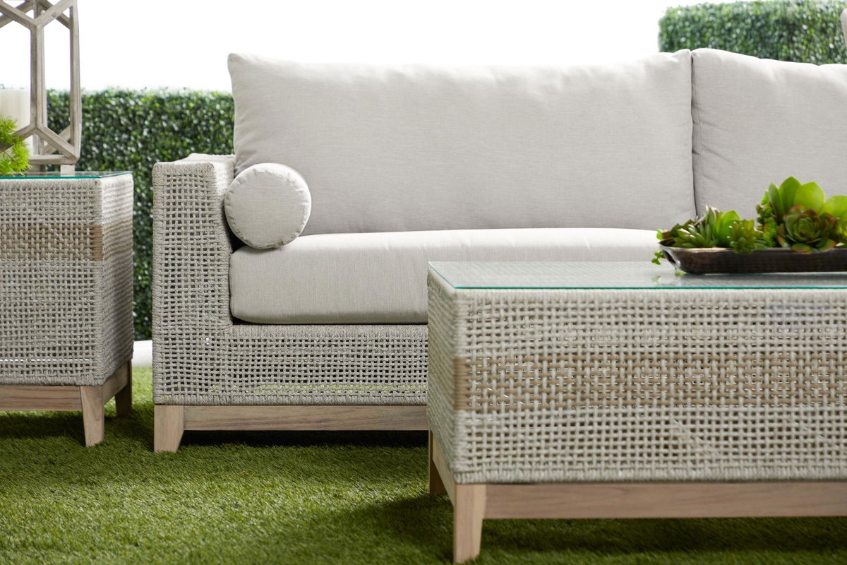 Tapestry Outdoor Coffee Table, by Essentials for Living, 50" width x 17" height x 28" depth View 6