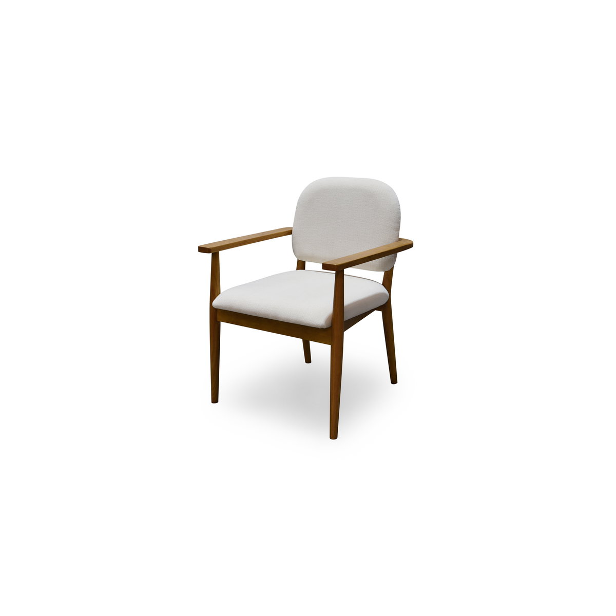 Norrie Dining Chair Cream, by Moe's Home, 24.41" width x 33.46" height x 24.41" depth View 3