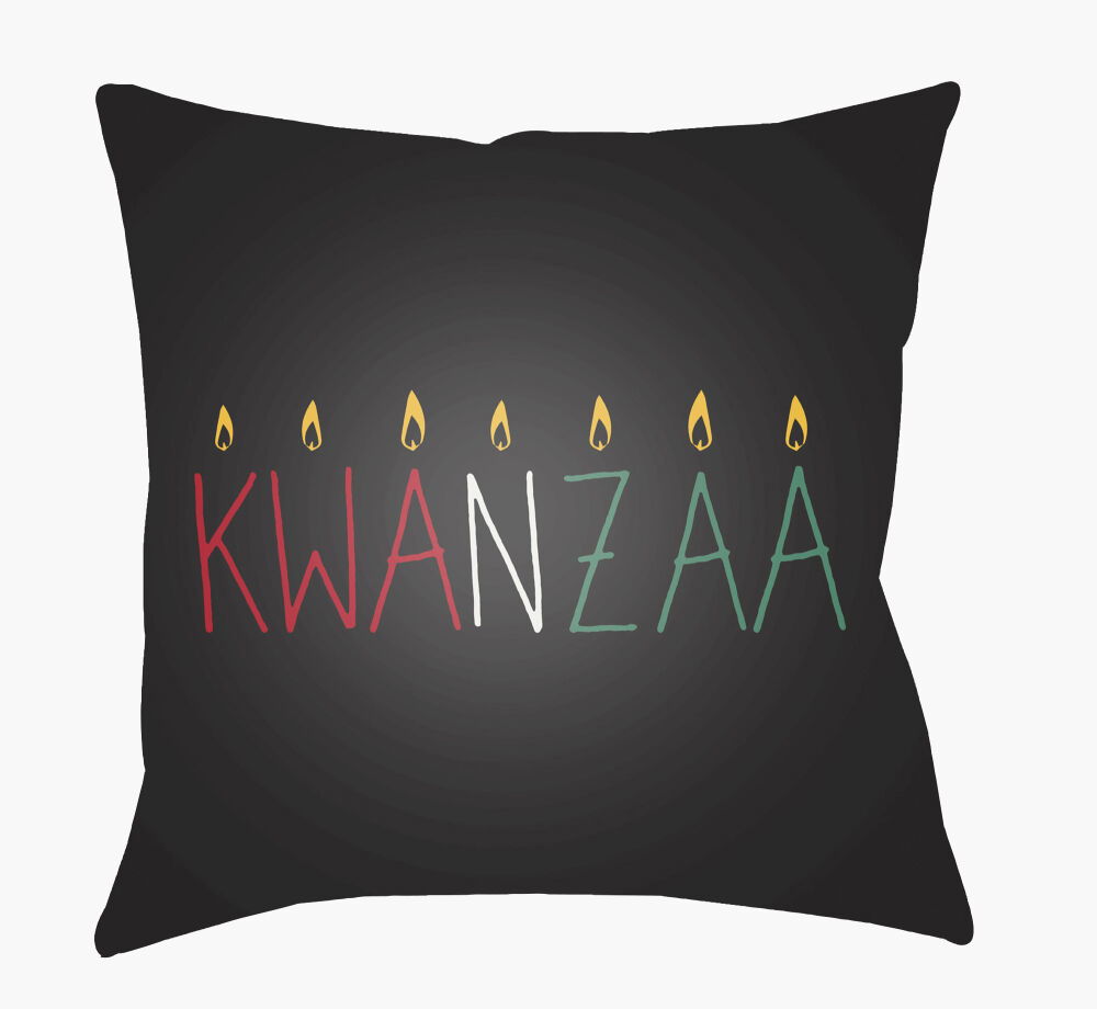 Kwanzaa II Accent Pillow, Decorative Pillow by Surya, 18" length x 18" width