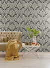 Tapestry Damask Dark Grey Wallpaper thumbnail 2