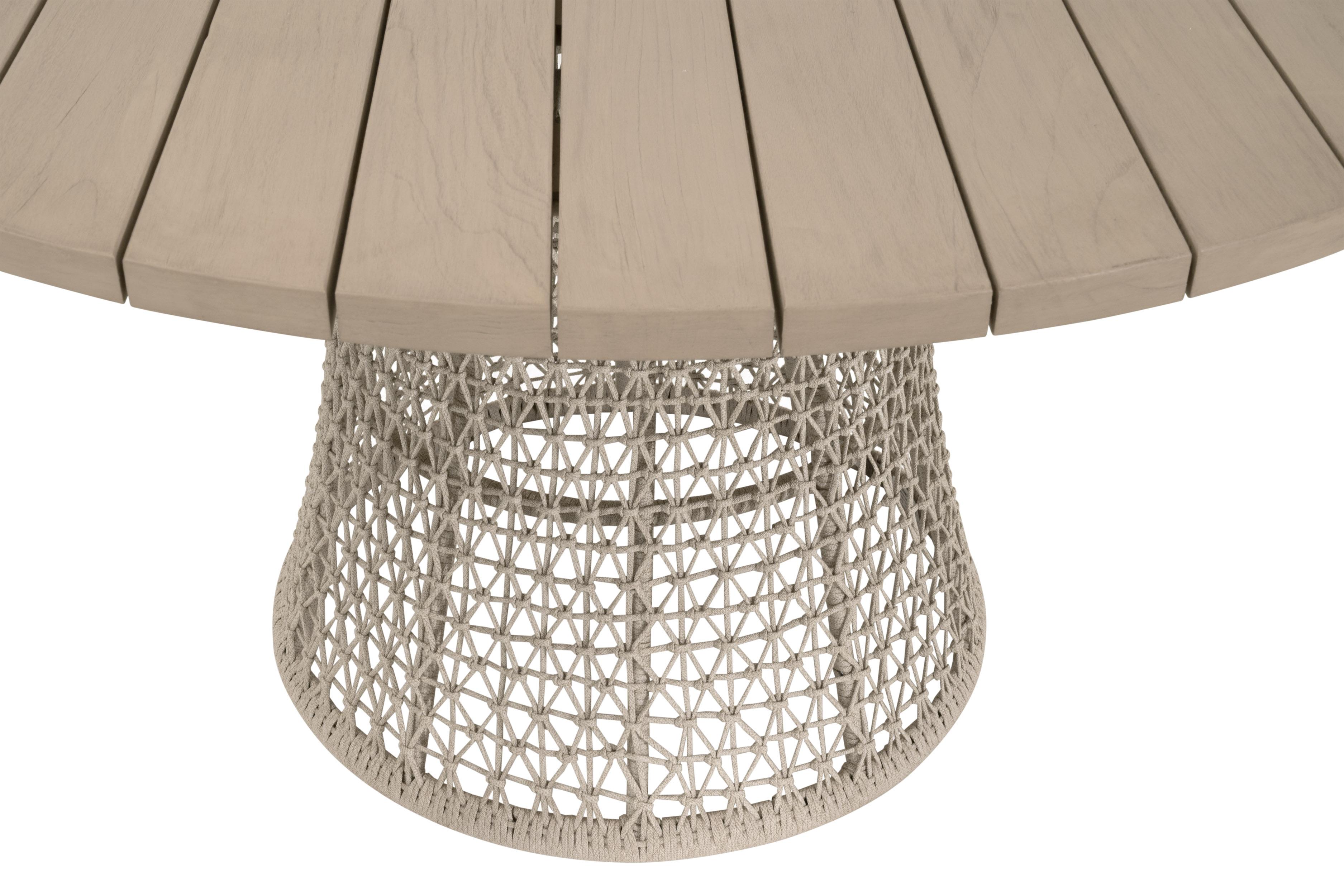 Knit Outdoor 54' Round Dining Table, by Essentials for Living, 54" width x 30.5" height x 54" depth View 2