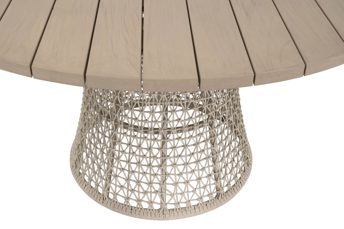 Knit Outdoor 54' Round Dining Table, by Essentials for Living, 54" width x 30.5" height x 54" depth View 2
