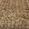 Aylin 16.5' Square Brown Jute Pouf, Ottoman by Mercana, 16.5" length x 16.5" width x 17.75" height thumbnail 6