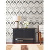 Pine Cone Ribbon Charcoal Metallic Wallpaper thumbnail 1