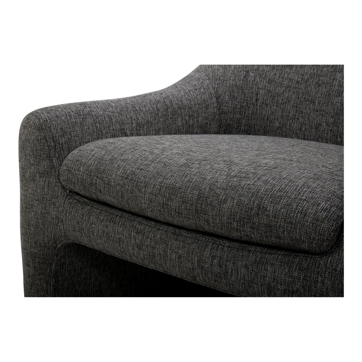 Kenzie Accent Chair Shadowed Grey, by Moe's Home, 33.75" width x 29.25" height x 31" depth View 7