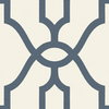 Magnolia Home Woven Trellis Blue & White Peel & Stick Wallpaper, by York Wall, 20' length x 1'8.5" width x 0.02" depth thumbnail 1