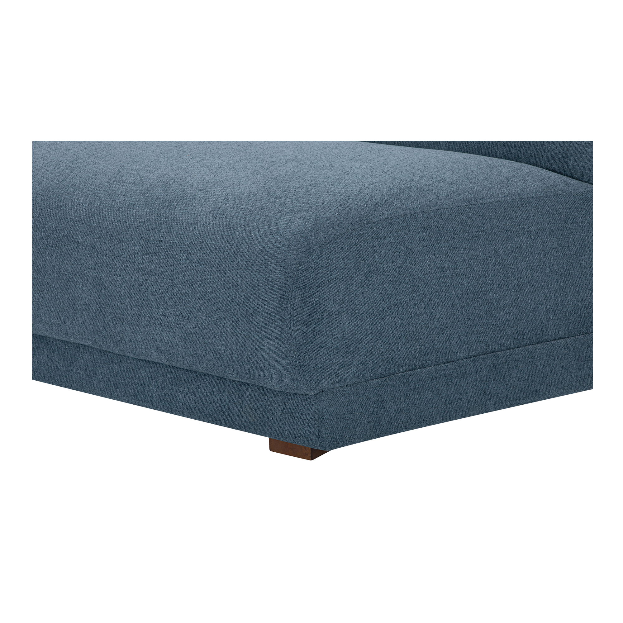 Fraser Wedge Slipper Chair Deep Blue, Accent Chair by Moe's Home, 62.5" width x 31.5" height x 34.3" depth View 5