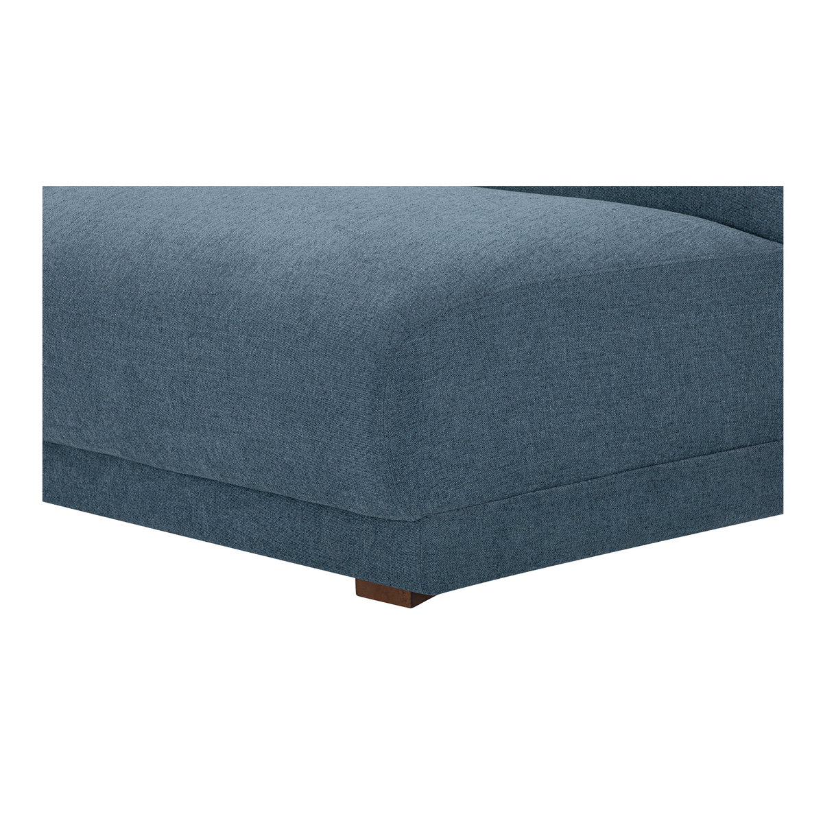 Fraser Wedge Slipper Chair Deep Blue, Accent Chair by Moe's Home, 62.5" width x 31.5" height x 34.3" depth View 5