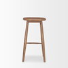 Ernest Backless 30in Seat Bar Stool | Medium Brown, Counter & Bar Stool by Mercana, 16.5" length x 16.5" width x 30" height thumbnail 4