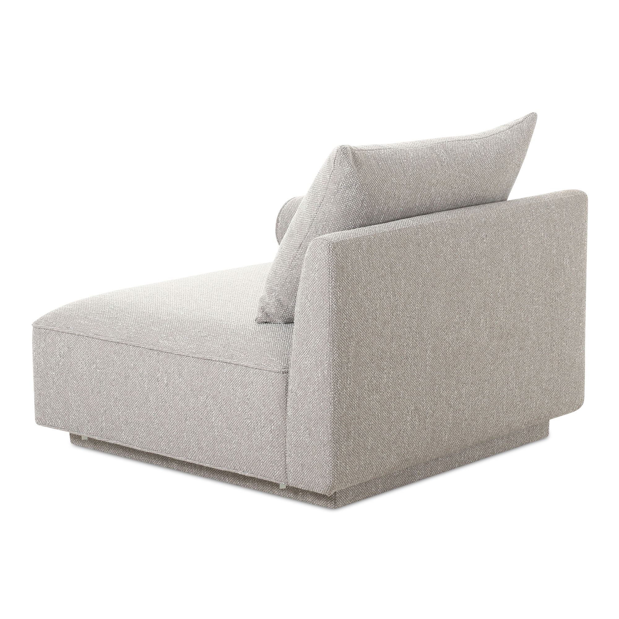 Rosello Right Arm Facing Chair Light Grey large image 